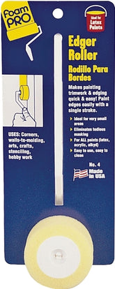 Foampro 4 Edger Roller, 1/8 in W Pad, Foam Pad